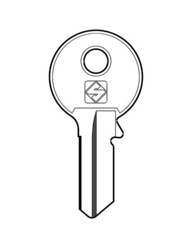 CHIAVE PIATTA VIRO VI082 SILCA OTTONE NICHELATO