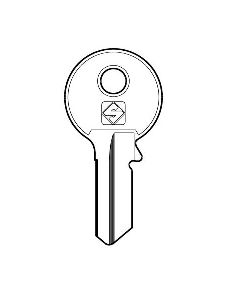 CHIAVE PIATTA VIRO VI082 SILCA OTTONE NICHELATO