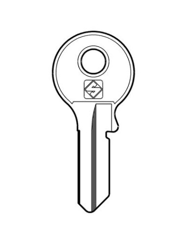 CHIAVE PIATTA VIRO VI084 SILCA OTTONE NICHELATO