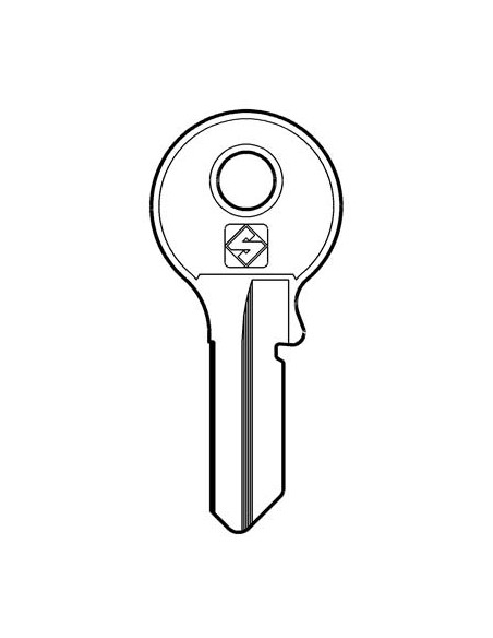 CHIAVE PIATTA VIRO VI084 SILCA OTTONE NICHELATO