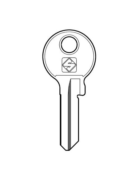 CHIAVE PIATTA VIRO VI086 SILCA OTTONE NICHELATO