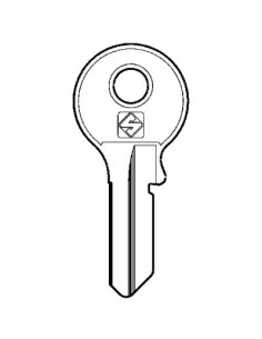 CHIAVE PIATTA VIRO VI085 SILCA OTTONE NICHELATO