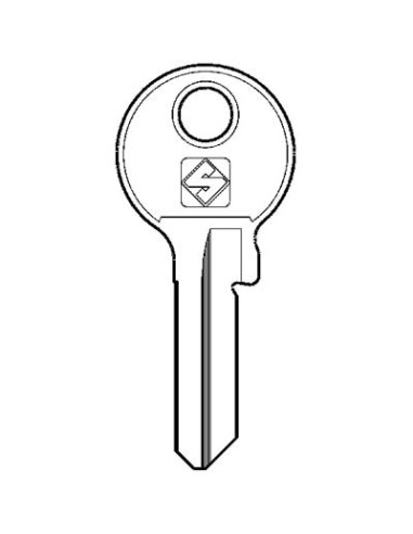 CHIAVE PIATTA VIRO VI087 SILCA OTTONE NICHELATO