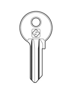 CHIAVE PIATTA WALLY WA2R SILCA OTTONE NICHELATO