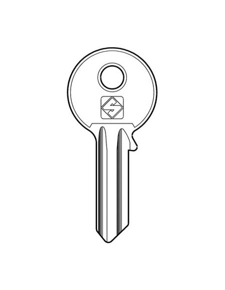 CHIAVE PIATTA WELKA WE2 SILCA OTTONE NICHELATO