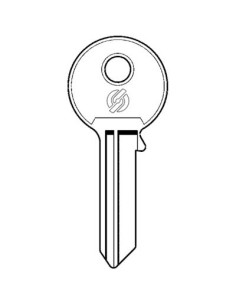 CHIAVE PIATTA SECUREMME 2260 ORIGINALE OTTONE NICHELATO