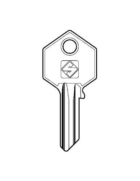 CHIAVE PIATTA YALE YA13R SILCA OTTONE NICHELATO