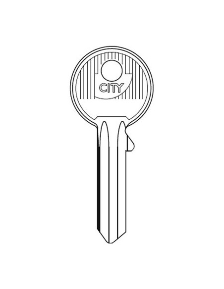CHIAVE PIATTA ISEO 020359.CS ORIGINALE OTTONE NICHELATO