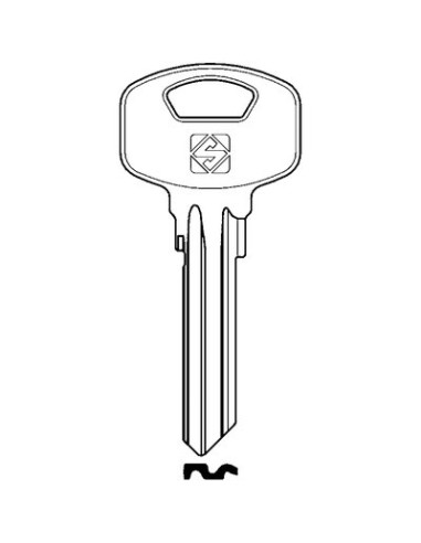 CHIAVE PIATTA YALE YA91SM SILCA OTTONE NICHELATO