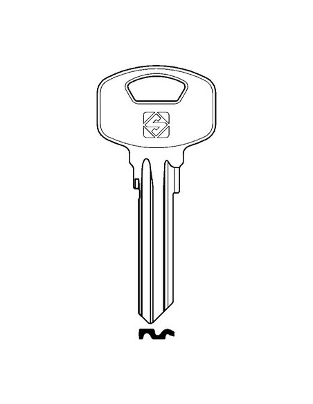 CHIAVE PIATTA YALE YA91SM SILCA OTTONE NICHELATO