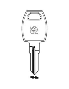 CHIAVE PIATTA RC RC28R SILCA OTTONE NICHELATO