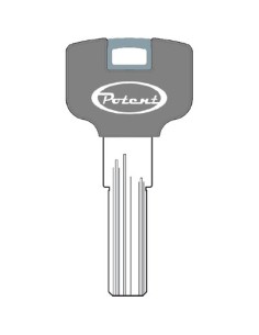 CHIAVE PUNZONATA POTENT 4000KG ORIGINALE OTTONE NICHELATO