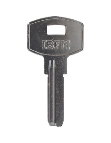CHIAVE PUNZONATA IBFM K-2303 ORIGINALE OTTONE NICHELATO