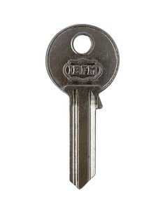 CHIAVE PIATTA IBFM K5 ORIGINALE OTTONE NICHELATO