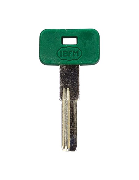 CHIAVE PUNZONATA IBFM K-2304CC ORIGINALE OTTONE NICHELATO
