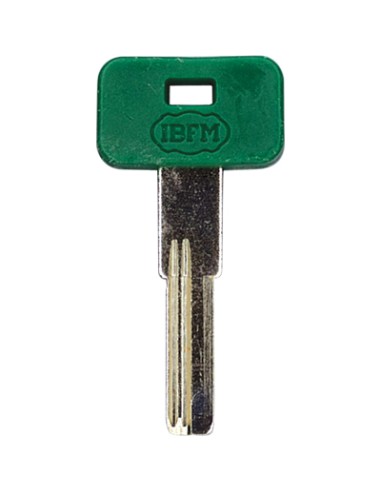 CHIAVE PUNZONATA IBFM K-2304 ORIGINALE OTTONE NICHELATO