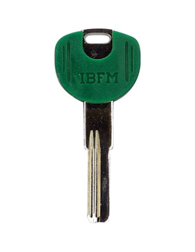 CHIAVE PUNZONATA IBFM K-2306 ORIGINALE OTTONE NICHELATO