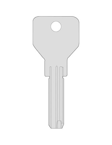 CHIAVE PUNZONATA CISA 00670.01 ORIGINALE OTTONE NICHELATO CS146