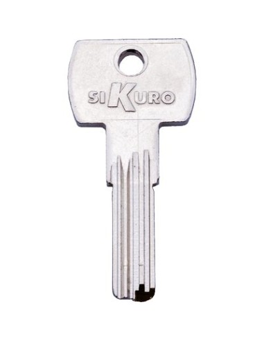 CHIAVE PUNZONATA ILSA BK008 ORIGINALE OTTONE NICHELATO