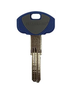 CHIAVE PUNZONATA SECUREMME EVO K1 ORIGINALE OTTONE NICHELATO