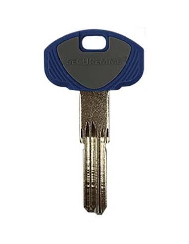 CHIAVE PUNZONATA SECUREMME EVO K1 ORIGINALE OTTONE NICHELATO