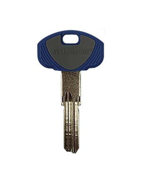 CHIAVE PUNZONATA SECUREMME EVO K1 ORIGINALE OTTONE NICHELATO