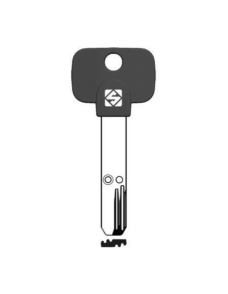 CHIAVE PUNZONATA MULTILOCK MTK19P SILCA ALPACCA