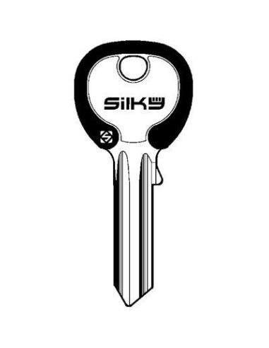 CHIAVE PIATTA UNIVERSALE UL050DZ1 SILKY NEWC SILCA OTTONE NICHELATO