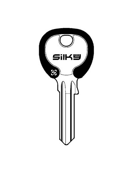 CHIAVE PIATTA ISEO IE3DZ SILKY SILCA OTTONE NICHELATO