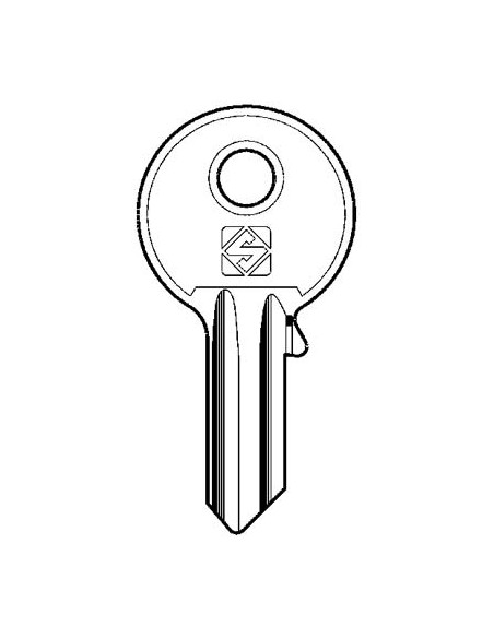 CHIAVE PIATTA UNIVERSALE UL049 SILCA OTTONE NICHELATO