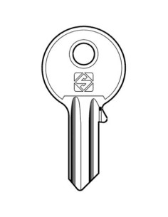 CHIAVE PIATTA UNIVERSALE UL048 SILCA OTTONE NICHELATO