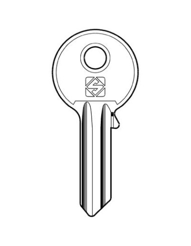 CHIAVE PIATTA UNIVERSALE UL053 SILCA OTTONE NICHELATO