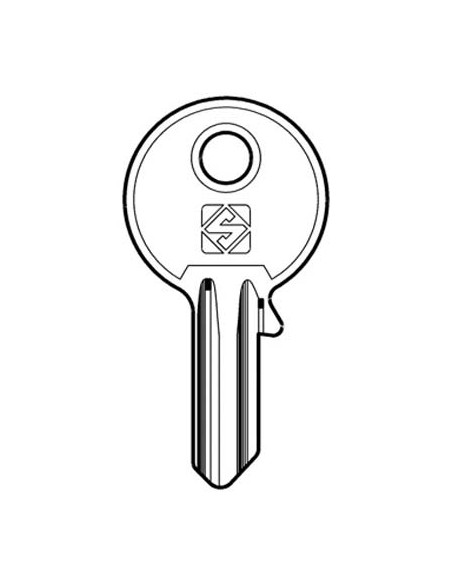 CHIAVE PIATTA UNIVERSALE UL056 SILCA OTTONE NICHELATO