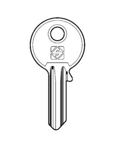 CHIAVE PIATTA UNIVERSALE UL061 SILCA OTTONE NICHELATO