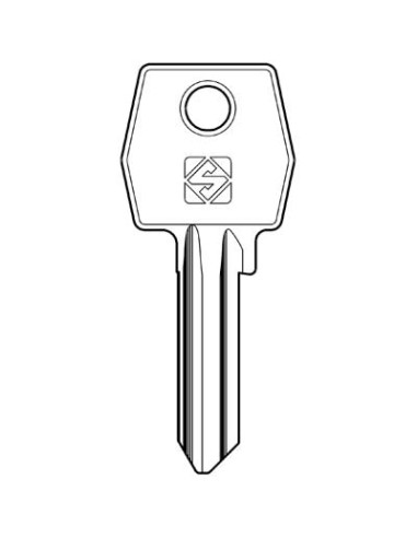 CHIAVE PIATTA AGB AGB1R SILCA ACCIAIO NICHELATO