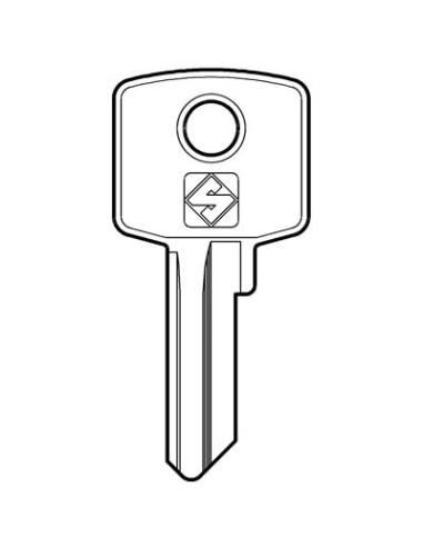 CHIAVE PIATTA CAS CIS2 SILCA ACCIAIO NICHELATO