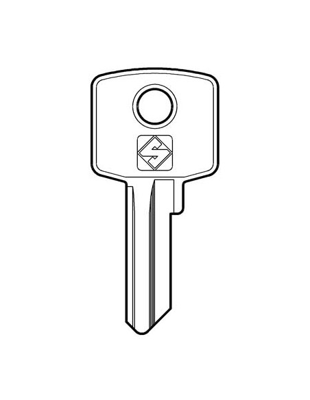 CHIAVE PIATTA CAS CIS2 SILCA ACCIAIO NICHELATO