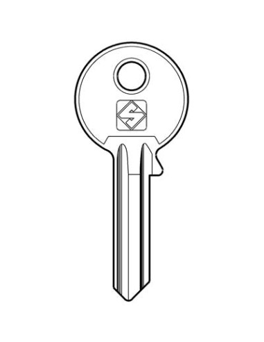 CHIAVE PIATTA ISEO IE3 SILCA ACCIAIO NICHELATO