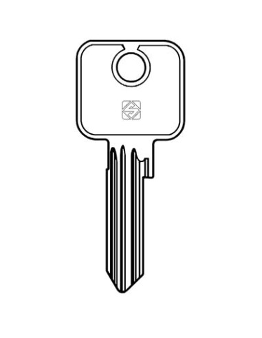 CHIAVE PIATTA CISA CS46 SILCA OTTONE NICHELATO