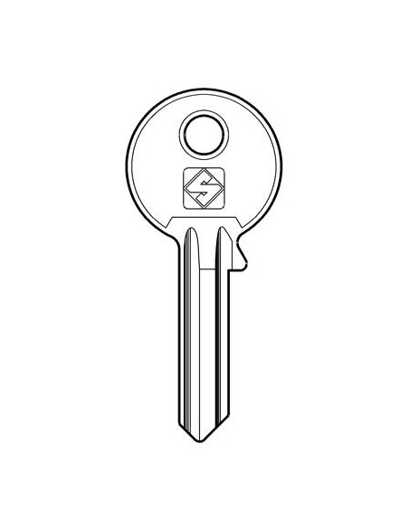 CHIAVE PIATTA ISEO IE3R SILCA OTTONE NICHELATO