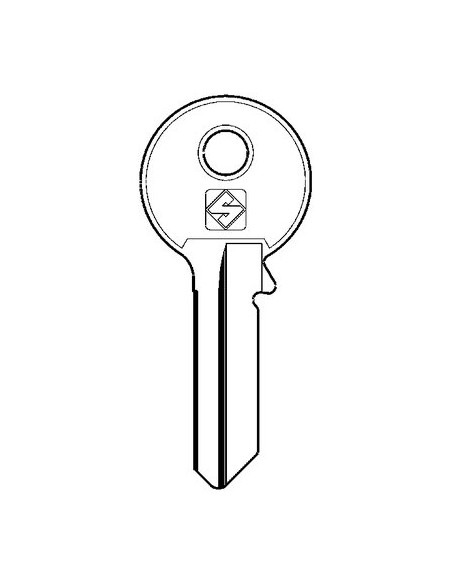 CHIAVE PIATTA VIRO VI080SL SLIM SILCA OTTONE NICHELATO