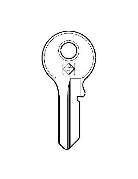 CHIAVE PIATTA VIRO VI084SL SLIM SILCA OTTONE NICHELATO