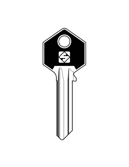 CHIAVE PIATTA YALE YA31SL SLIM SILCA OTTONE NICHELATO