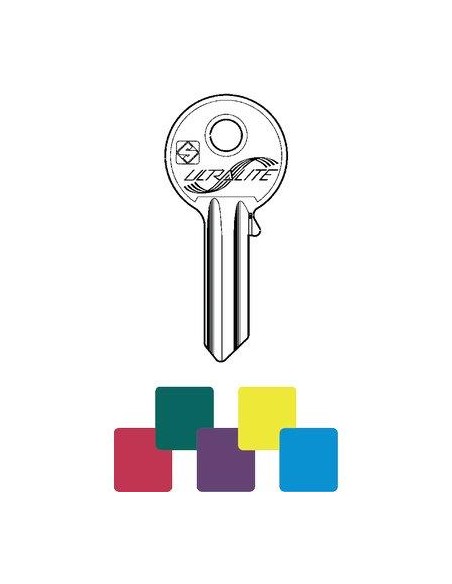 CHIAVE PIATTA UNIVERSALE ULTRALITE UL052U SILCA ALLUMINIO CELESTE