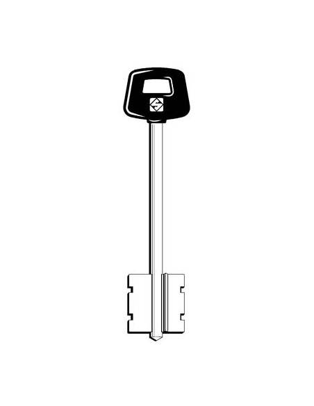 CHIAVE DOPPIA MAPPA CISA 5CS12P SILCA OTTONE NICHELATO