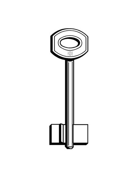 CHIAVE DOPPIA MAPPA JUWEL JW40 SILCA OTTONE NICHELATO