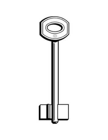 CHIAVE DOPPIA MAPPA JUWEL JW50 SILCA OTTONE NICHELATO