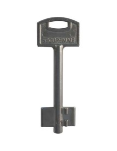 CHIAVE DOPPIA MAPPA SECUREMME OTTONE NICHELATO