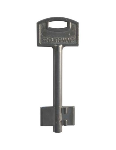 CHIAVE DOPPIA MAPPA SECUREMME OTTONE NICHELATO