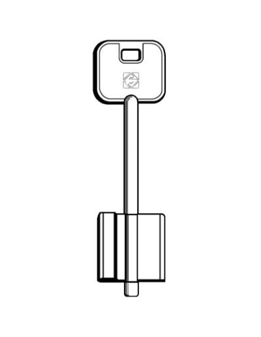 CHIAVE DOPPIA MAPPA CR 5R3 SILCA OTTONE NICHELATO